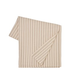 DUK Randig Beige/Vit - Beige/Vit - 136x250cm