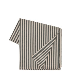 DUK Randig Svart/Vit - Svart/Vit - 136x250cm
