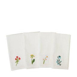 SERVETT Blomma Mix Vit/Mix - Vit/Mix - 40x40cm