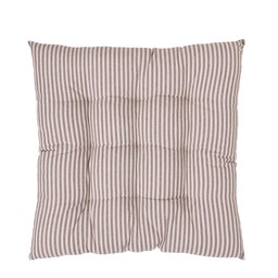 NOELLE Seat cushion Beige/White - Beige/White - 40x40x5cm