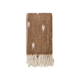 DOLLY Pläd Brun/Vit - Brun/Vit - 125x150cm