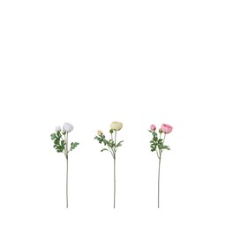 RANUNKEL Mix Vit, Rosa, Gul - Vit, Rosa, Gul - 53cm