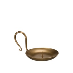 ANJALI Candle holder Antique Gold - Antique Gold - 14x7cm