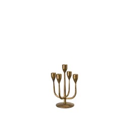 PRIYA Candle holder Antique Gold - Antique Gold - 15x10cm