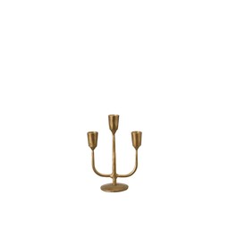 PRIYA Candle holder Antique Gold - Antique Gold - 14x10cm