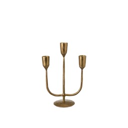 PRIYA Candle holder Antique Gold - Antique Gold - 24x18cm