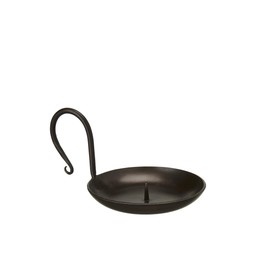 ANJALI Candle holder Black - Black - 14x7cm