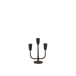 PRIYA Candle holder Black - Black - 14x10cm