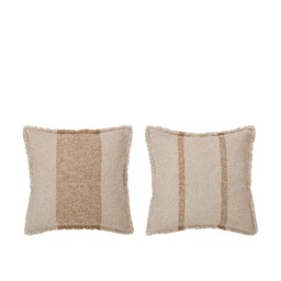 LINA Cushion cover Mix Natural/Terracotta - Natural/Terracotta - 50x50cm