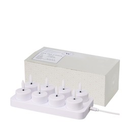 LED Tealight  White - White - 20x5cm