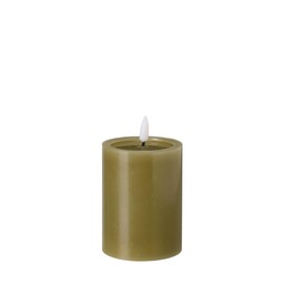 LED Pillar Candle Green - Green - 8x11cm