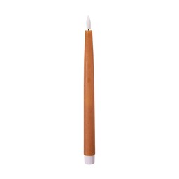 LED Taper Candle 2 pcs Caramel - Caramel - 2,2x27cm
