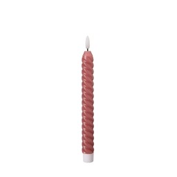 LED Kronljus Swirl 2-pack Rosa - Rosa - 2,2x24cm