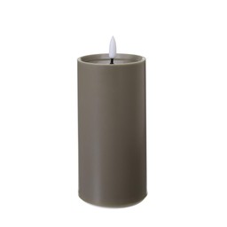 LED Candle Outdoors Brown - Brown - 8x15cm
