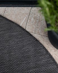 SKIATHOS Rug Dark grey - Dark Grey - Ø200cm