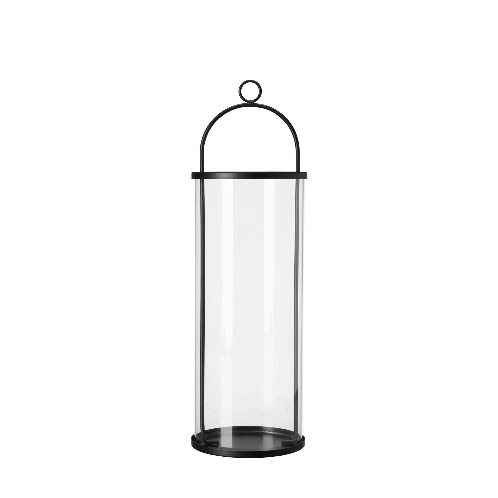 NATHALIE Lantern Black Matt - Black Matt - 12X40+40cm