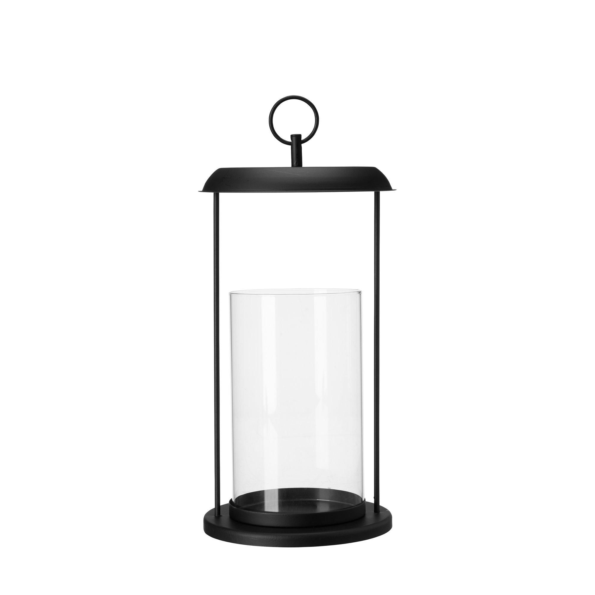 HARPER Lykta Svart Matt - Svart Melerad - 17x41+40cm