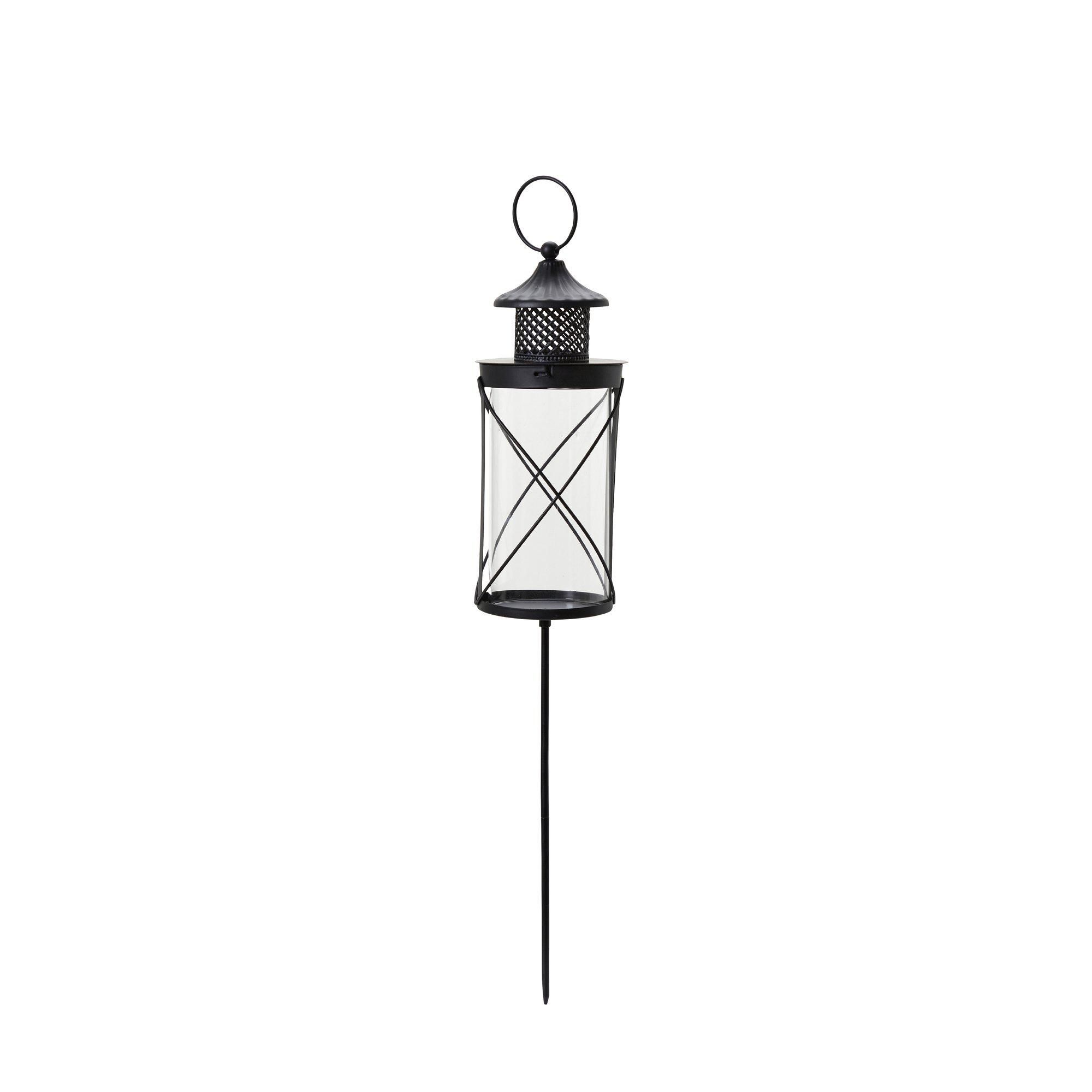 HAVEN Rund Lykta Svart Matt - Svart Melerad - 10x28 +30cm