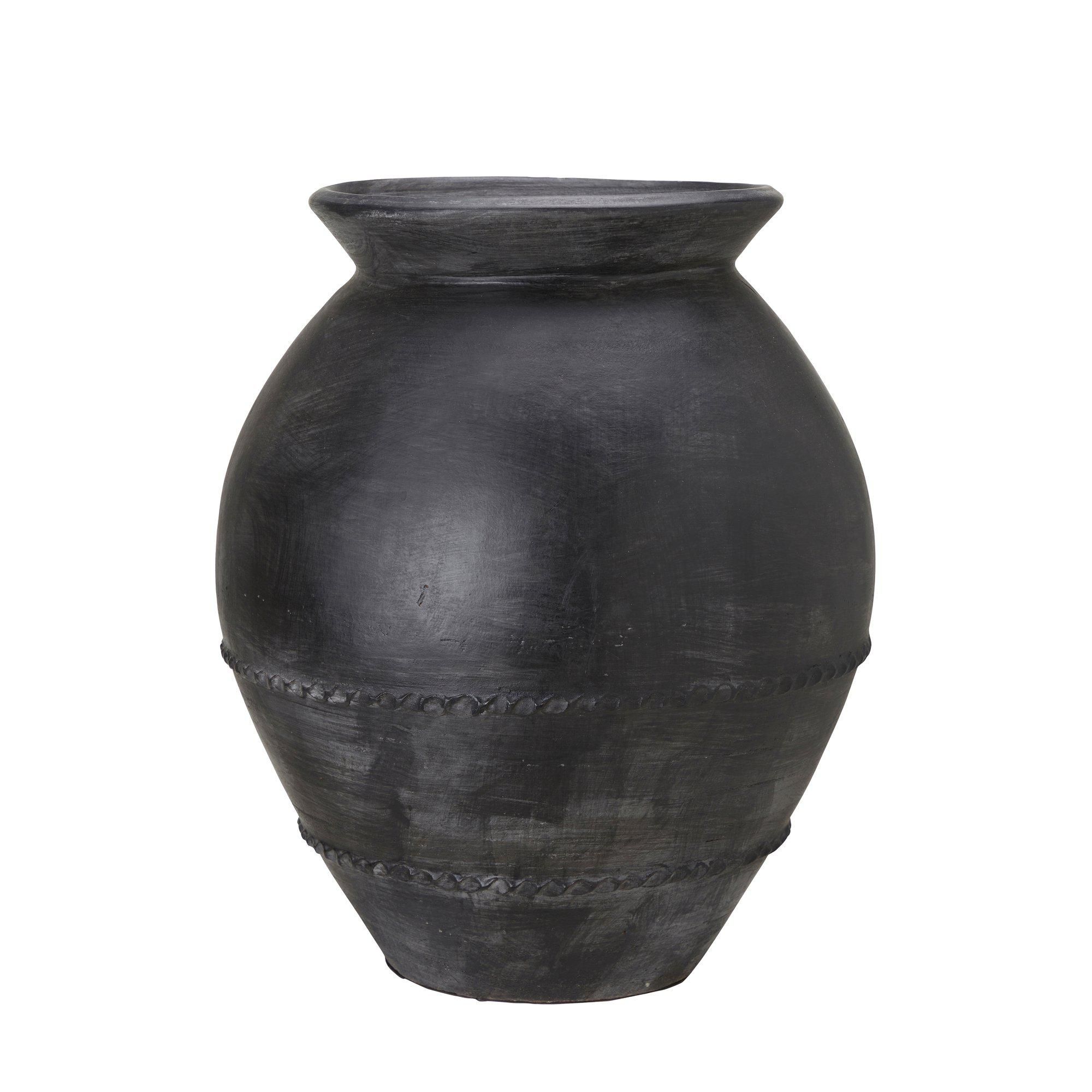 BAKU Urna Svartmelerad - Svartmelerad - 45x52cm