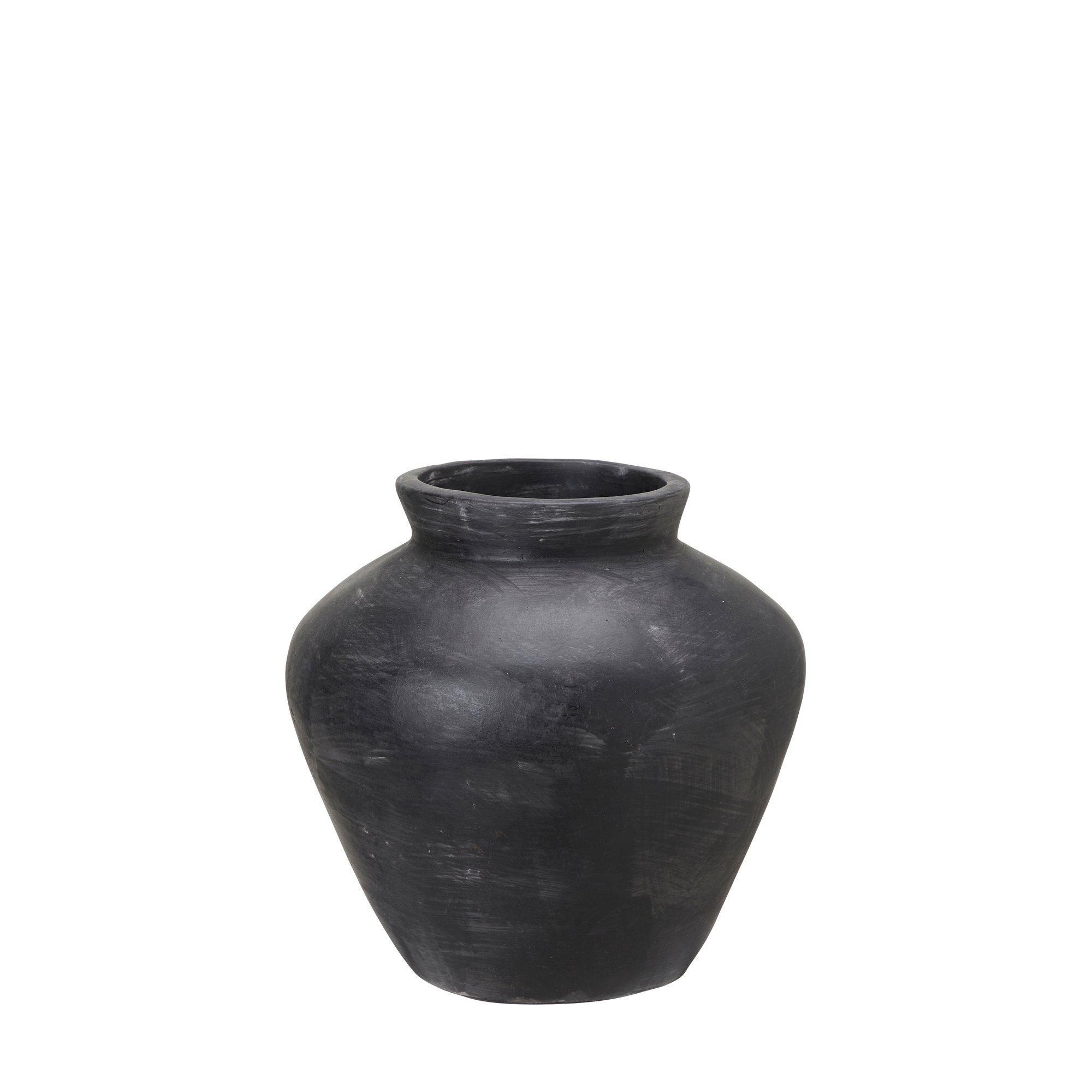 BAKU Urna Svartmelerad - Svartmelerad - 33x34cm