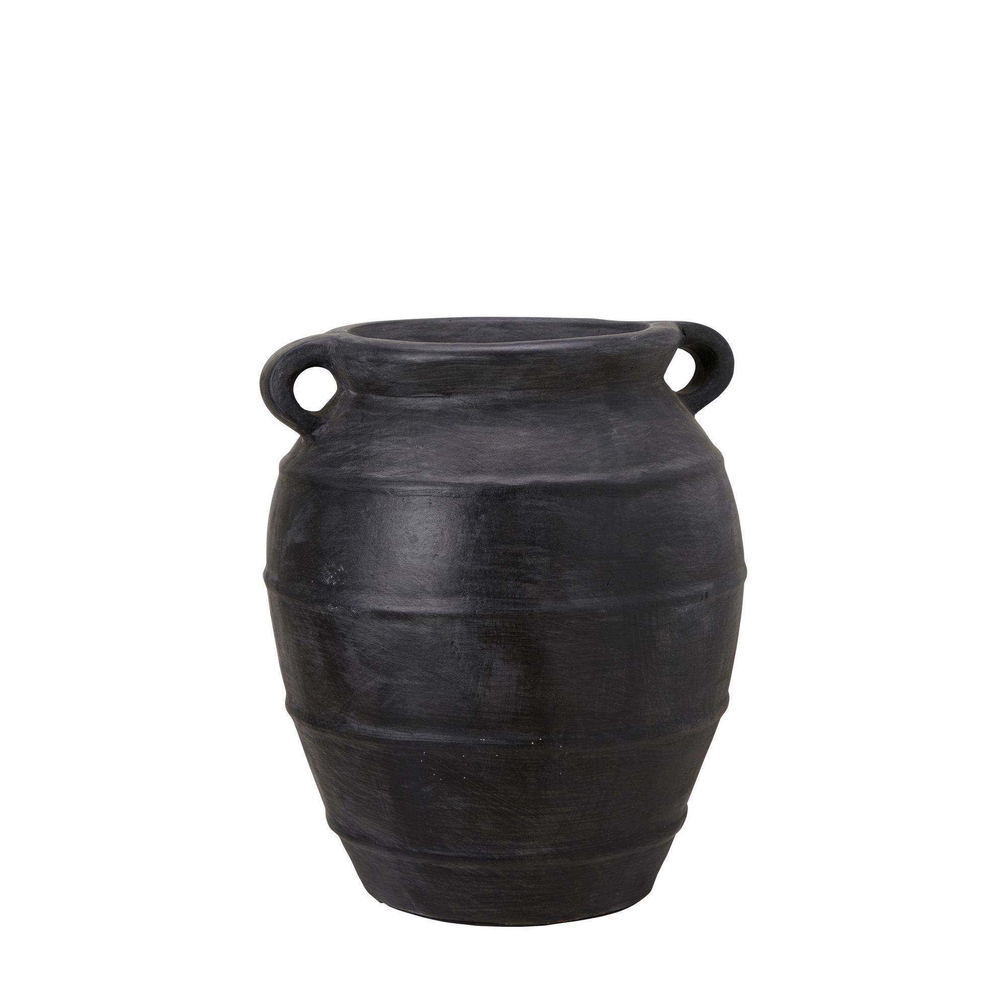 BAKU Urna Svartmelerad - Svartmelerad - 33x39cm