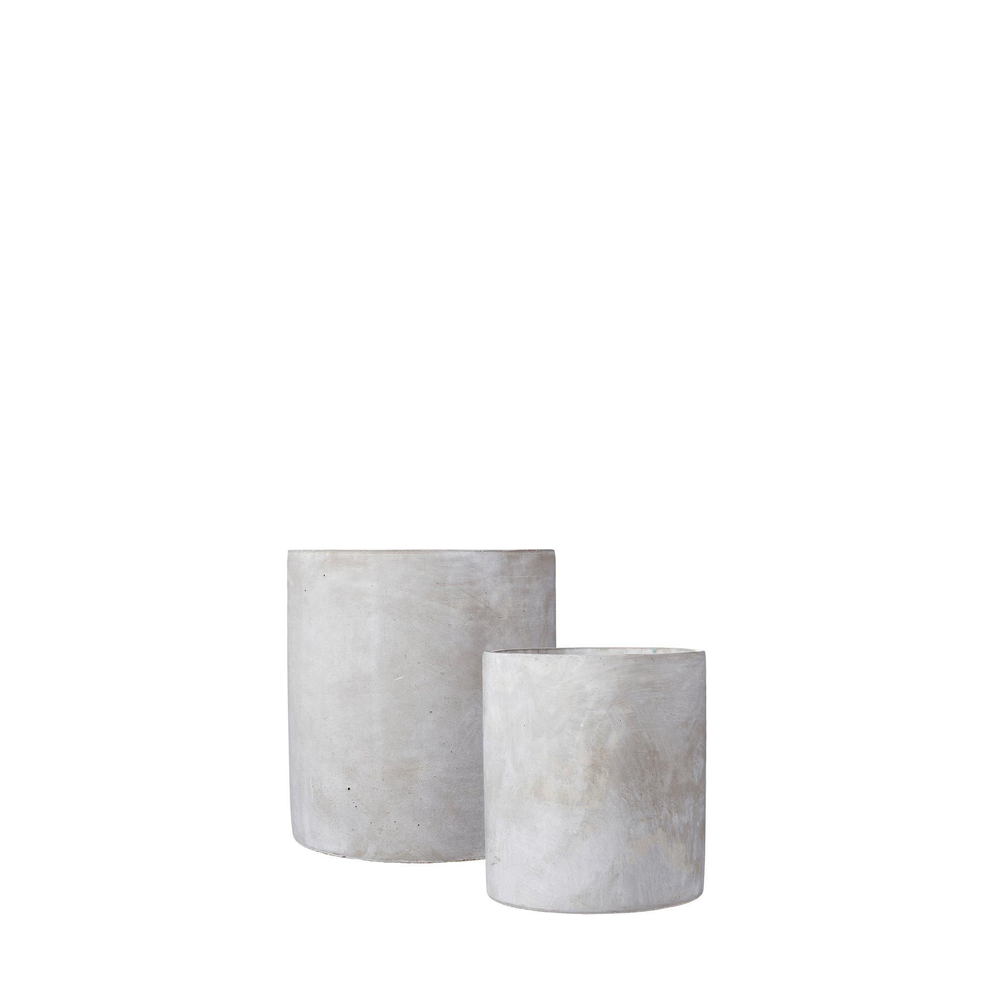SIRI Pot S/2 Grey - Grey - 15x15 10x11cm