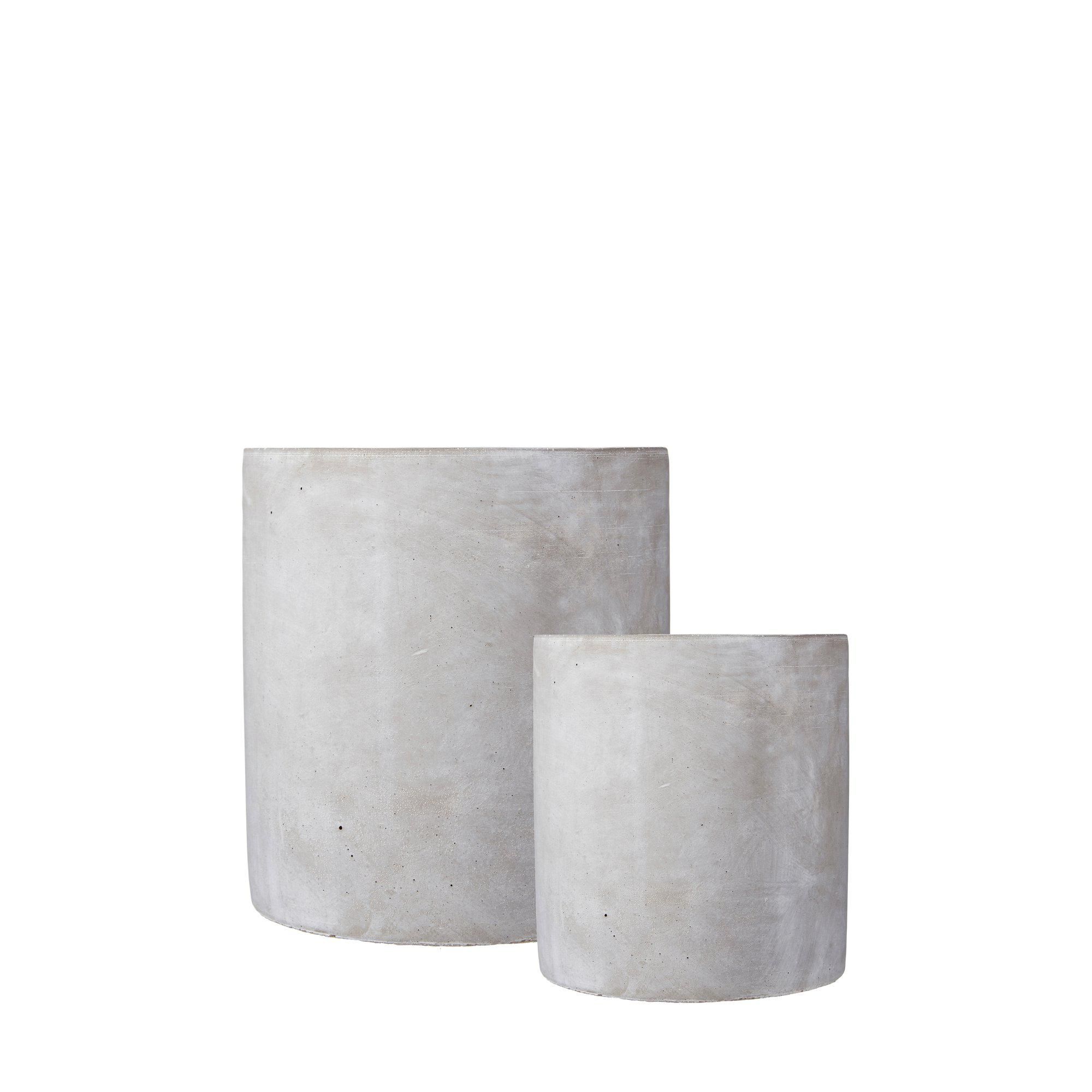 SIRI Pot S/2 Grey - Grey - 20x21 16x17cm