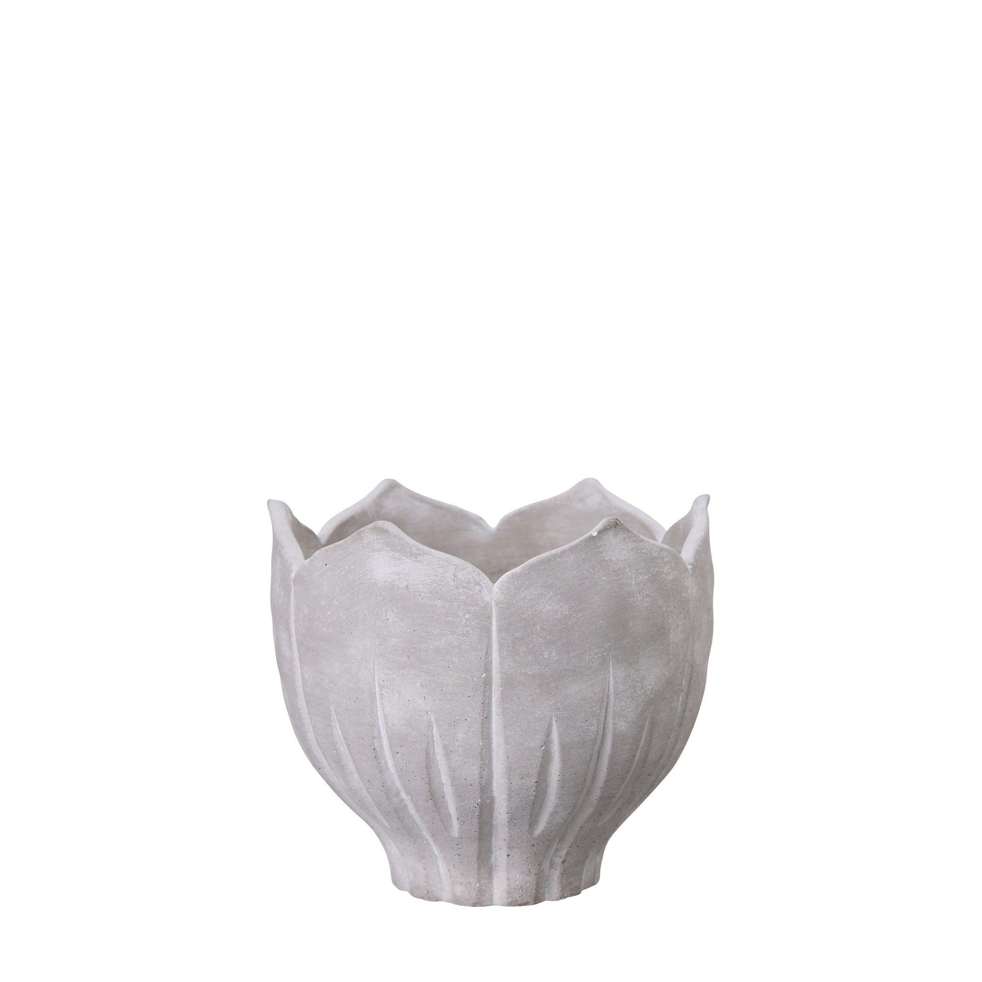 MIRJAM Pot Grey - Grey - 19x17cm
