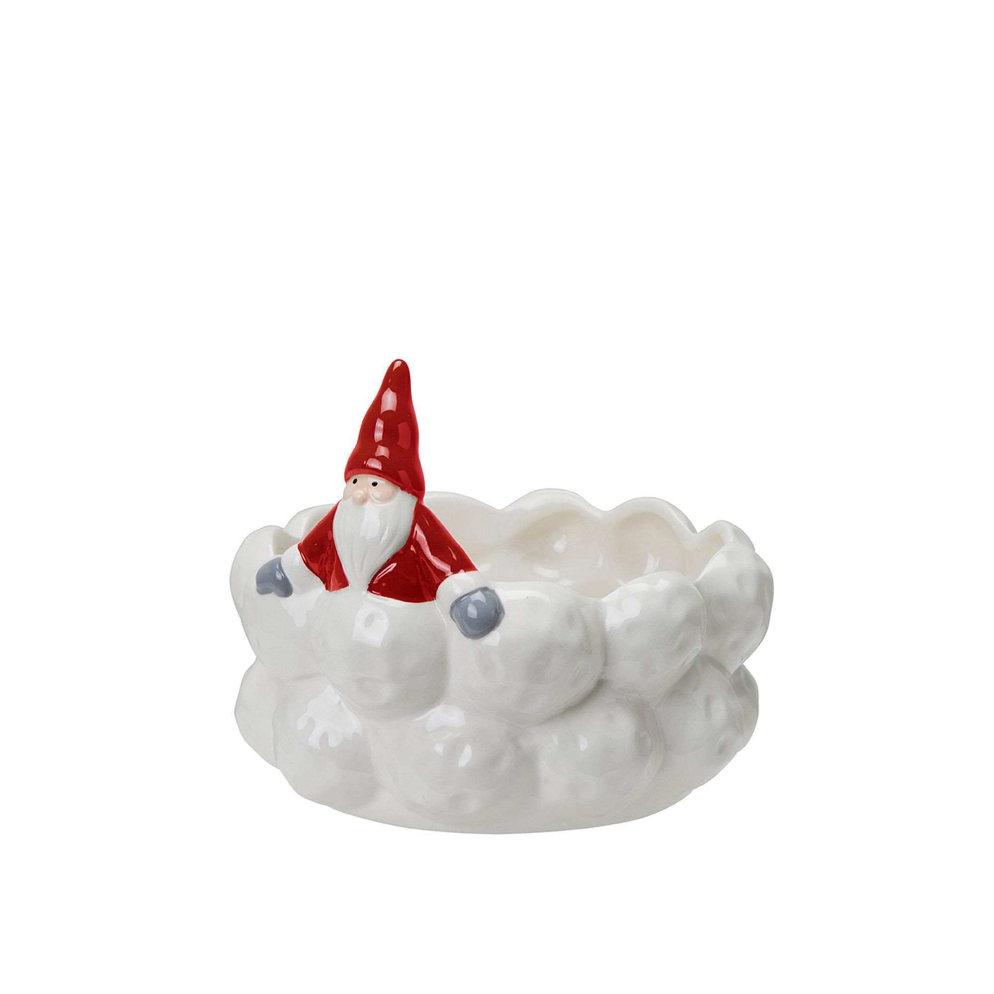 BORIS Santa Planter White/Red - White/Red - 20x16cm