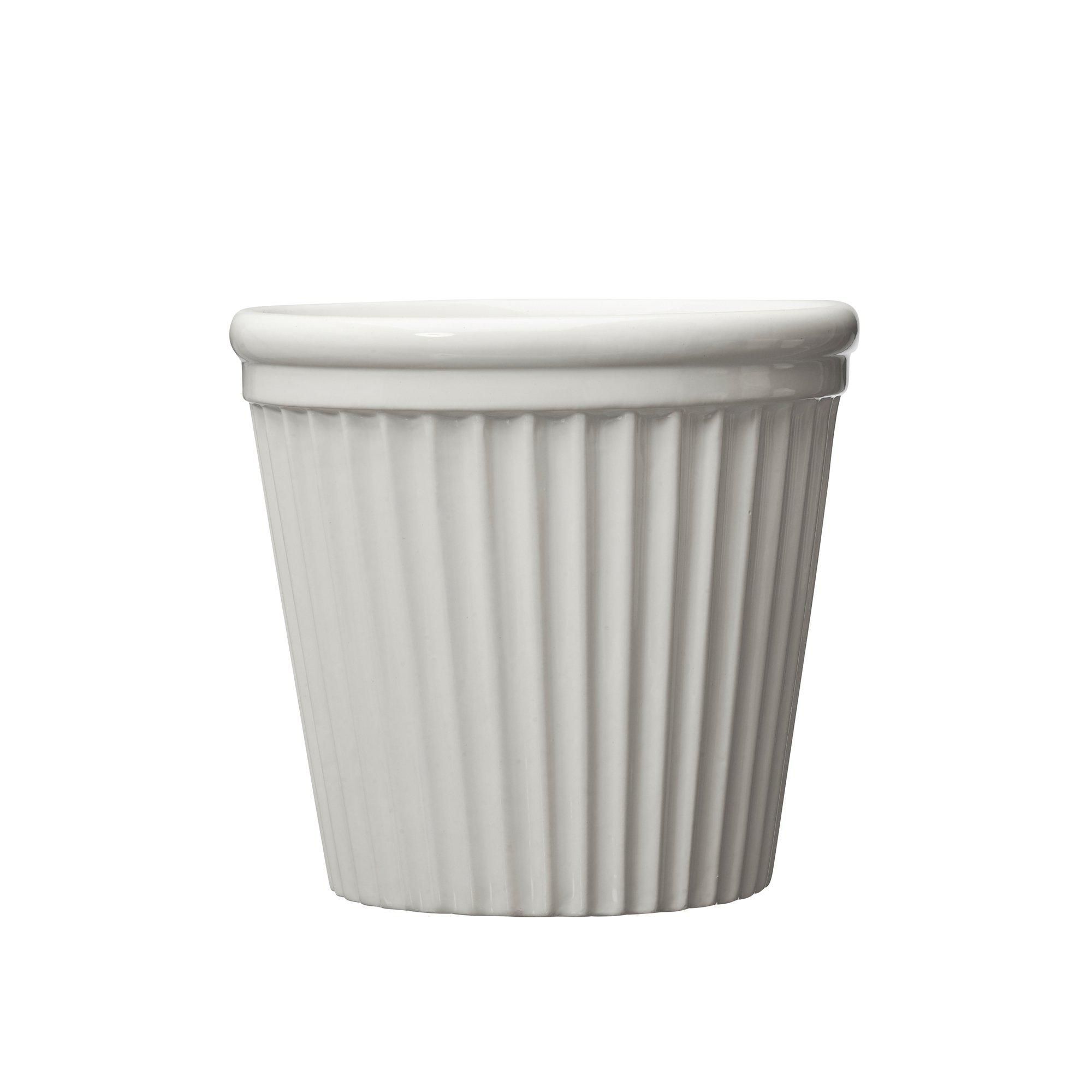 ESTRID Kruka Vit - Vit - 16x14cm