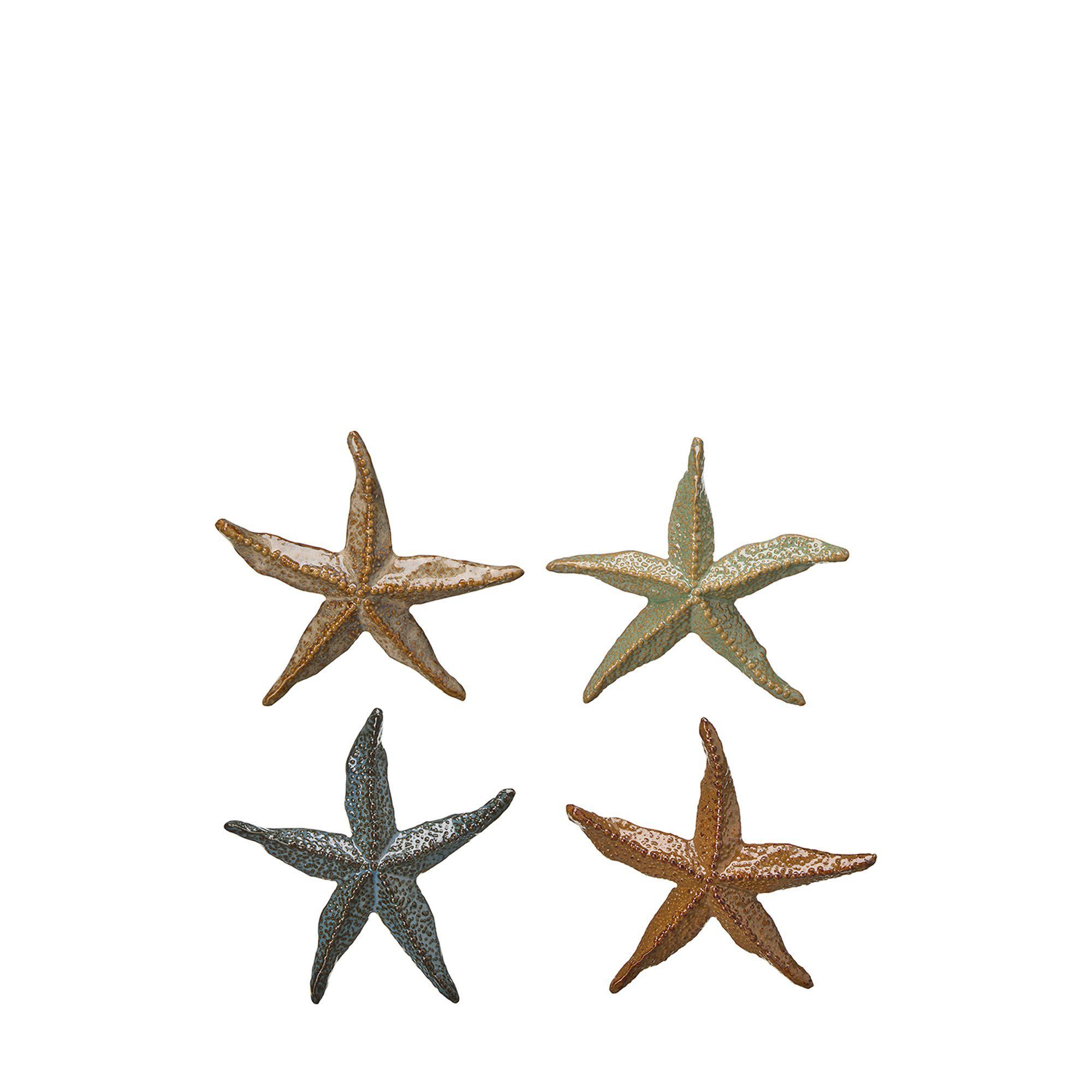GALIA Sea star Mix Beige Blue Green Bro - Beige Blue Green Bro - 9x9x1cm