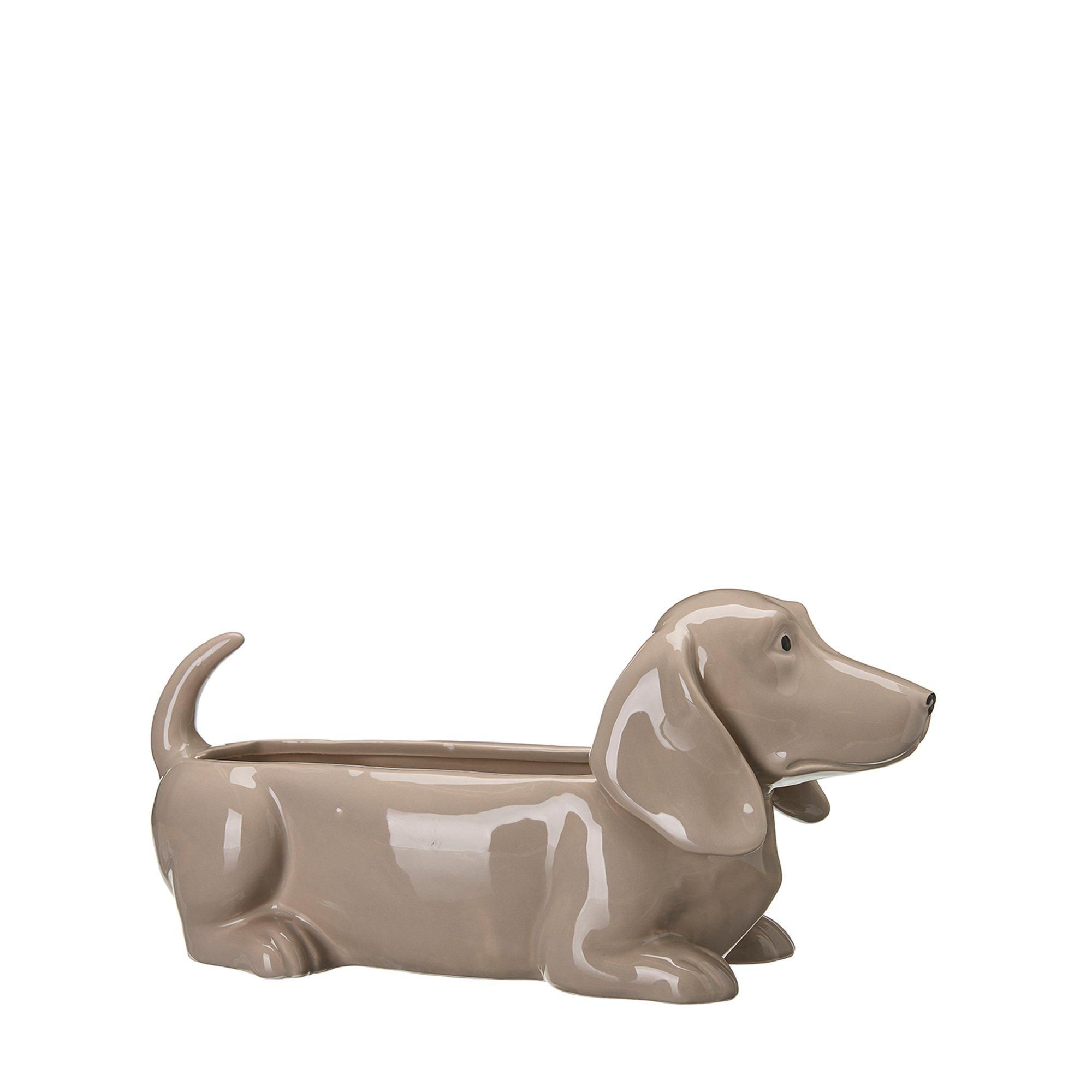 JACKY Dog Planter Beige - Beige - 40x15x17cm