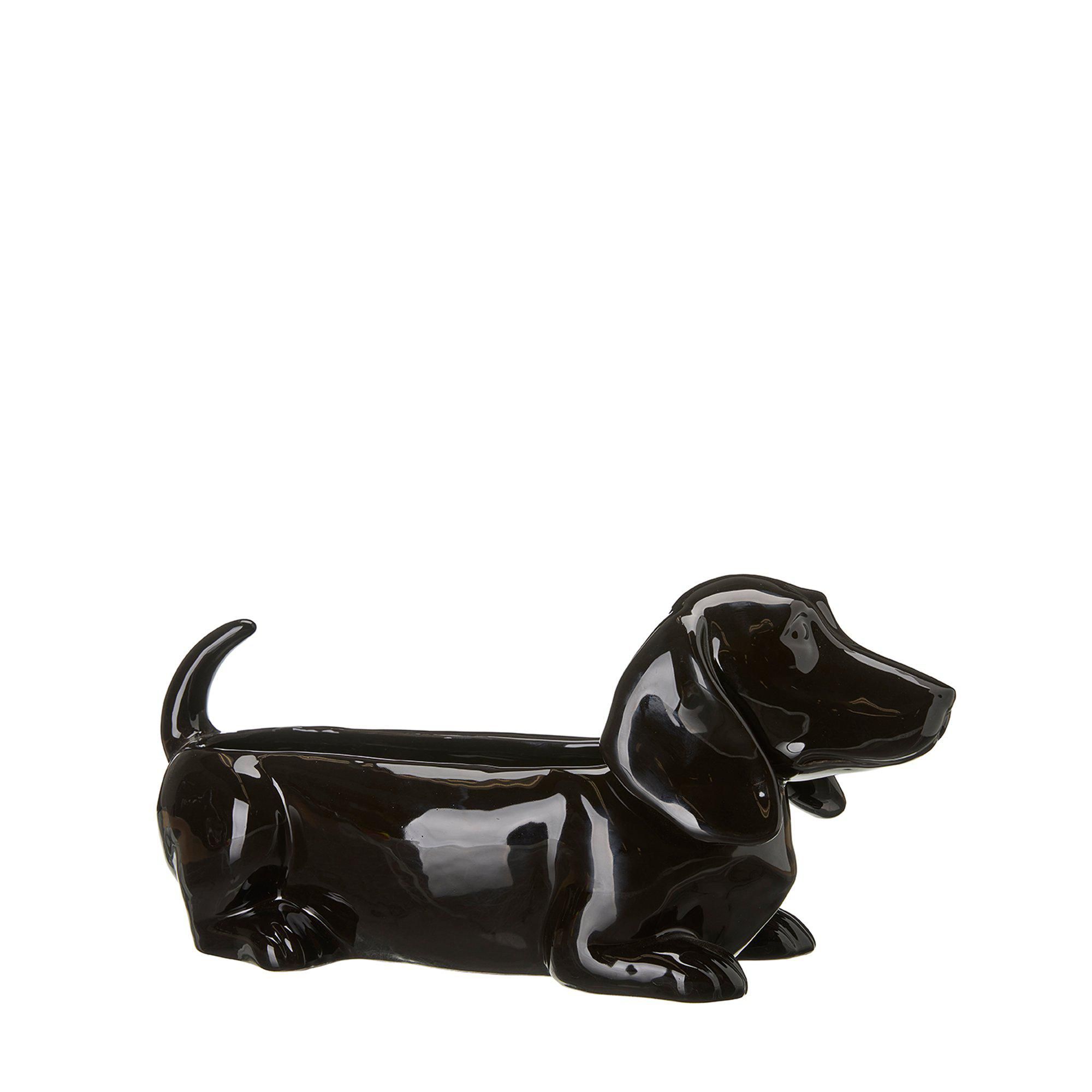 JACKY Dog Planter Black - Black - 40x15x17cm