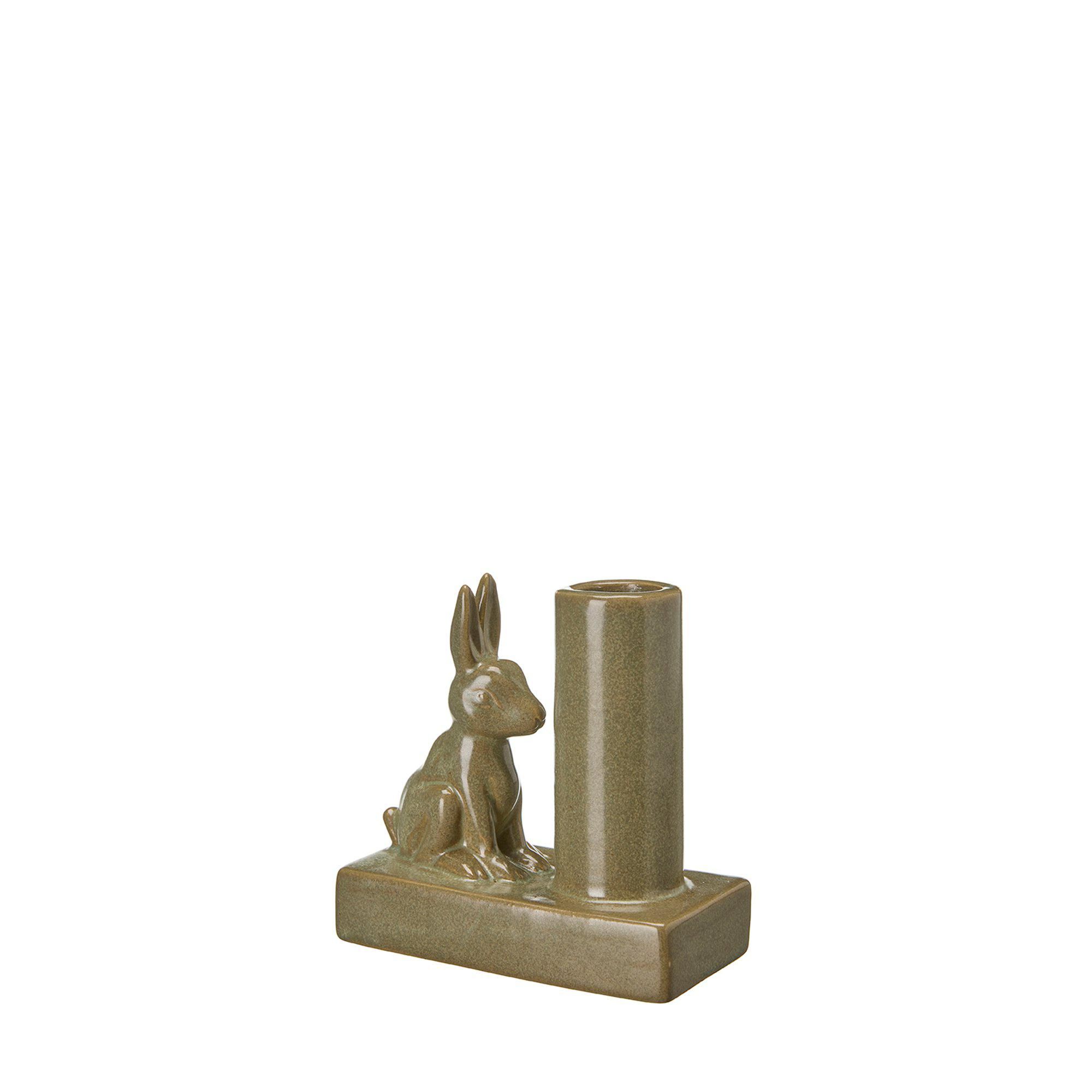 HEA Ljusstake Grönmelerad - Grönmelerad - 10x5x10cm