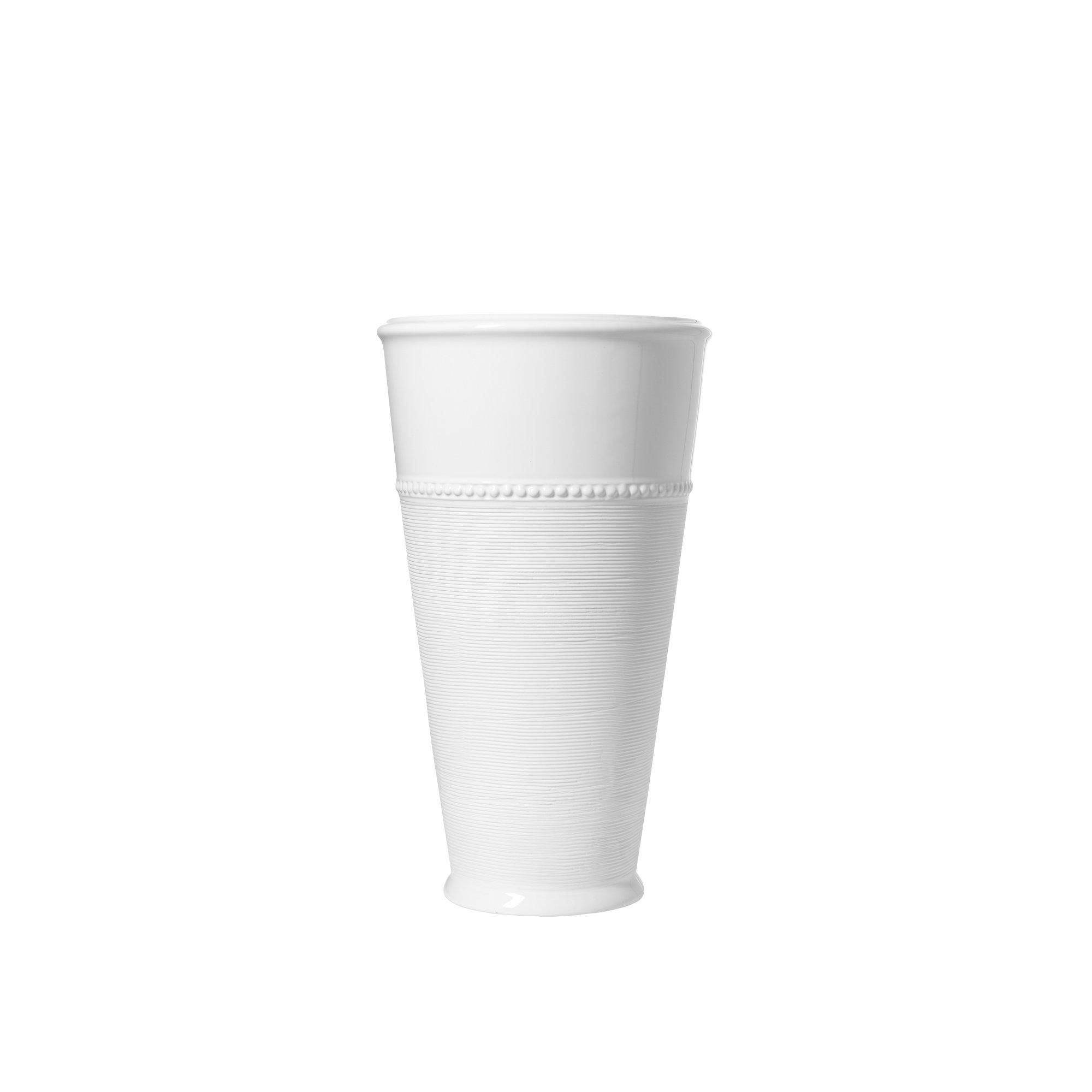 LIVIA Pot High White - White - 14x22cm