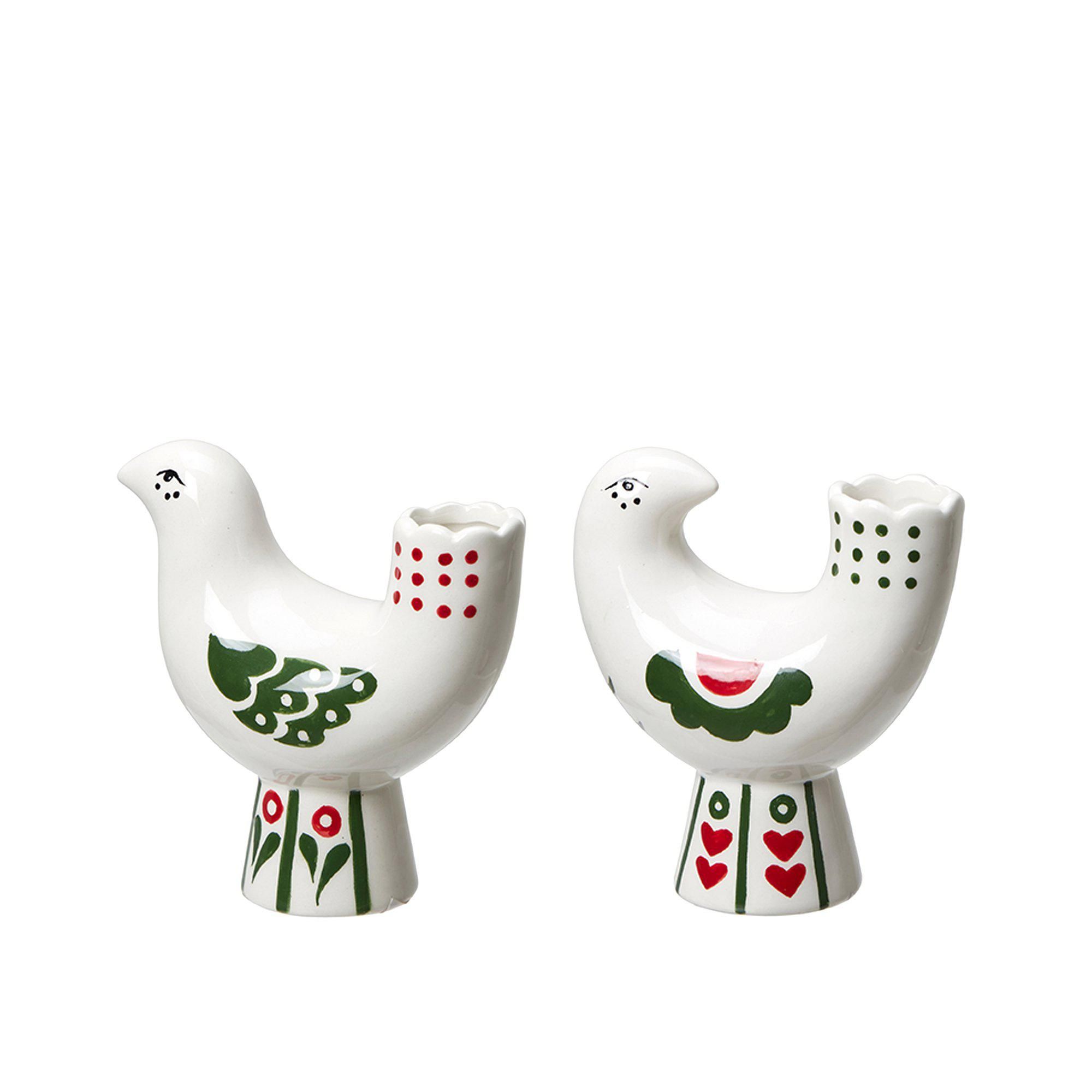 DONYA Decoration mix White/Green/Red - White/Green/Red - 10x5x10, 9x5x9cm
