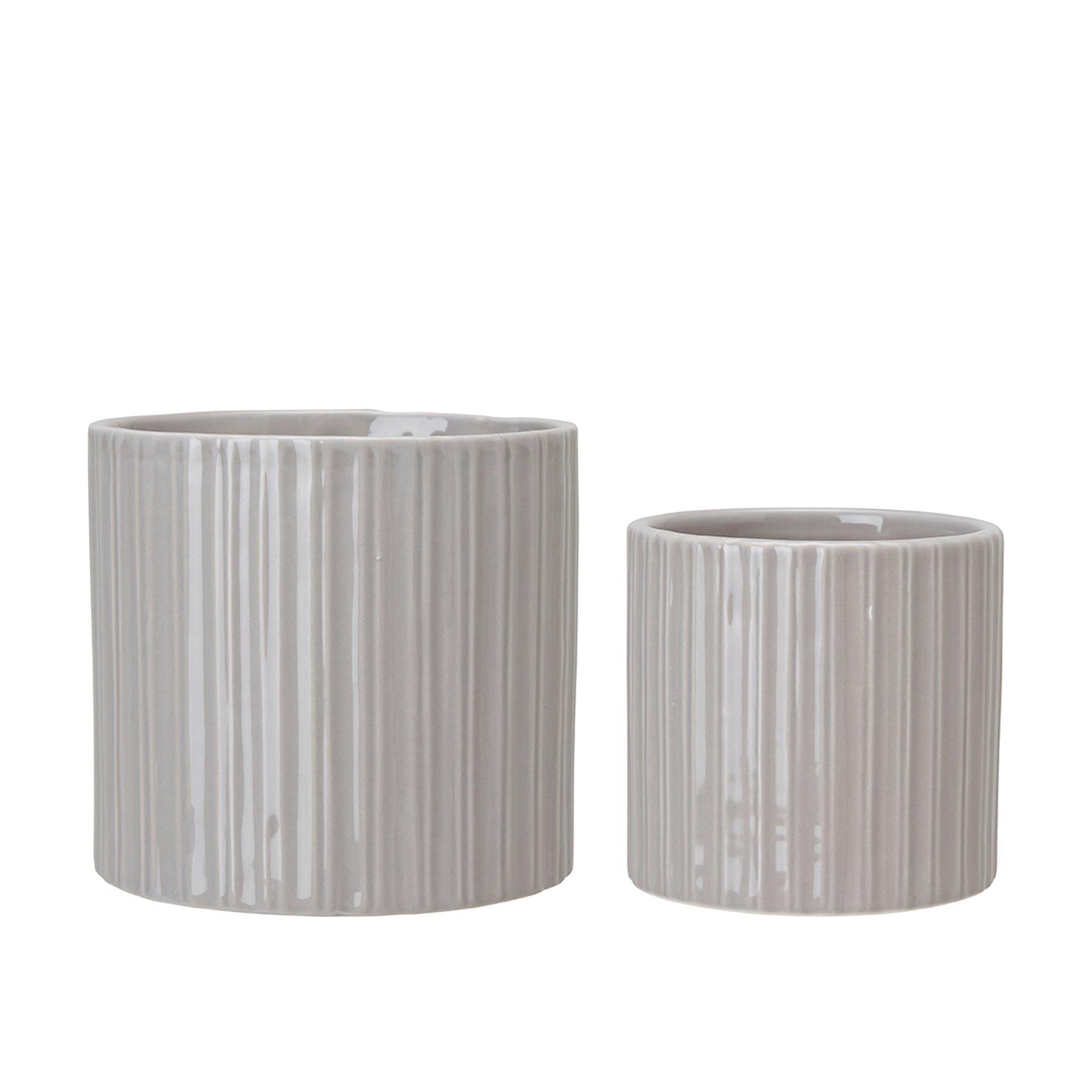 SIMONE Pot S/2 Sand - Sand - 12x11, 9x9cm