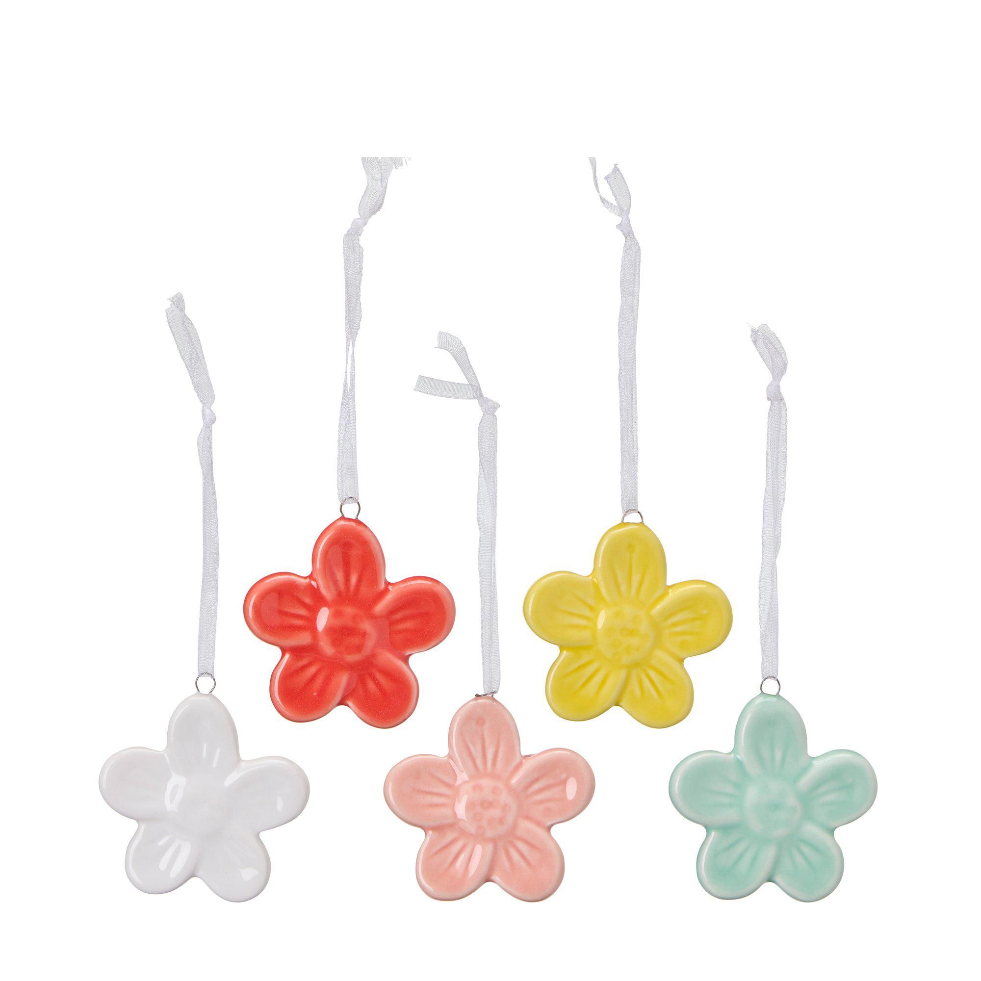 TINA Flower Hang Mix White, Red, Green, Pink - White, Red, Green, Pink - 5cm