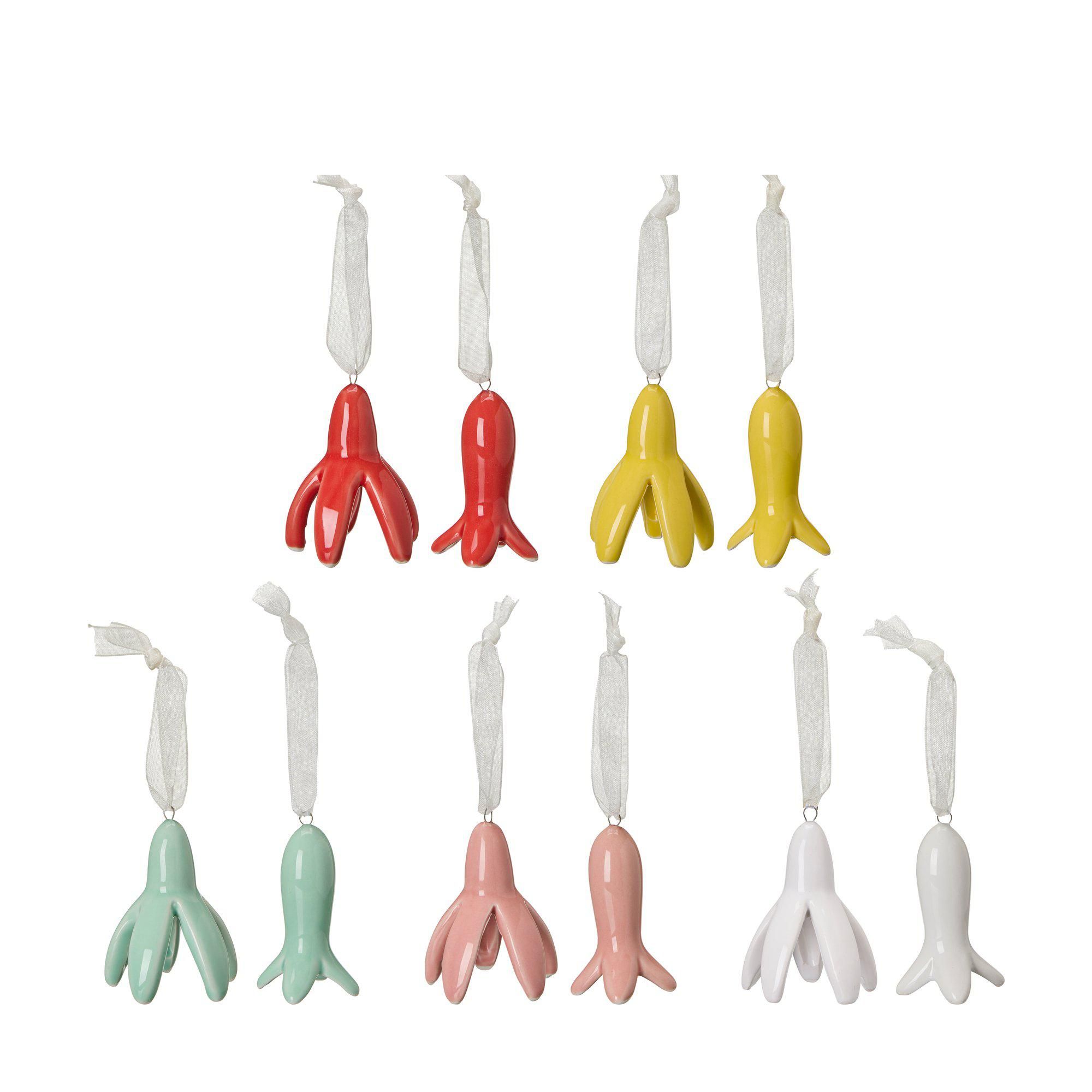 TINA Pendant Mix White, Red, Green, Pink - White, Red, Green, Pink - 5x6 4x6cm