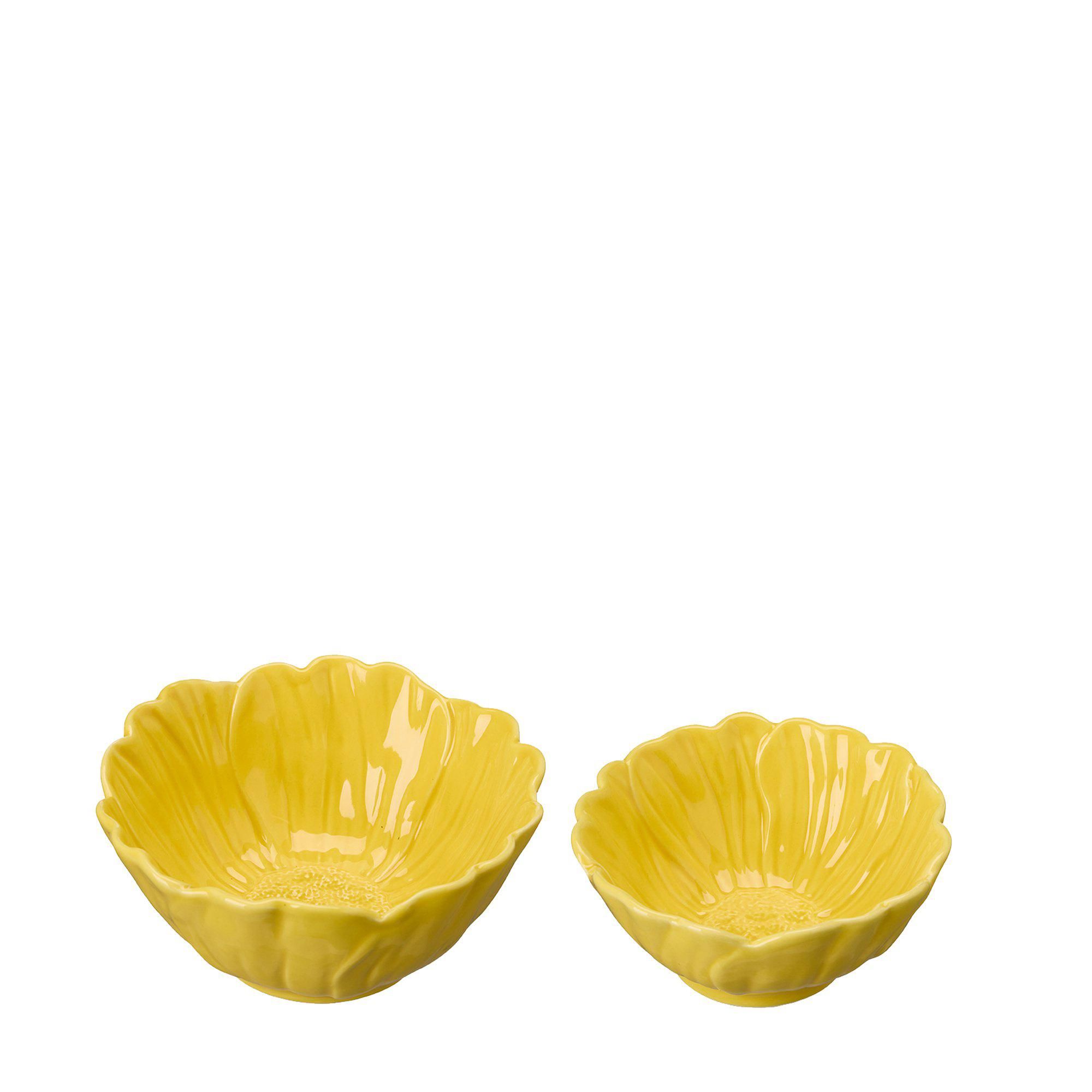 TINA Planter S/2 Yellow - Yellow - 15x7 13x6cm