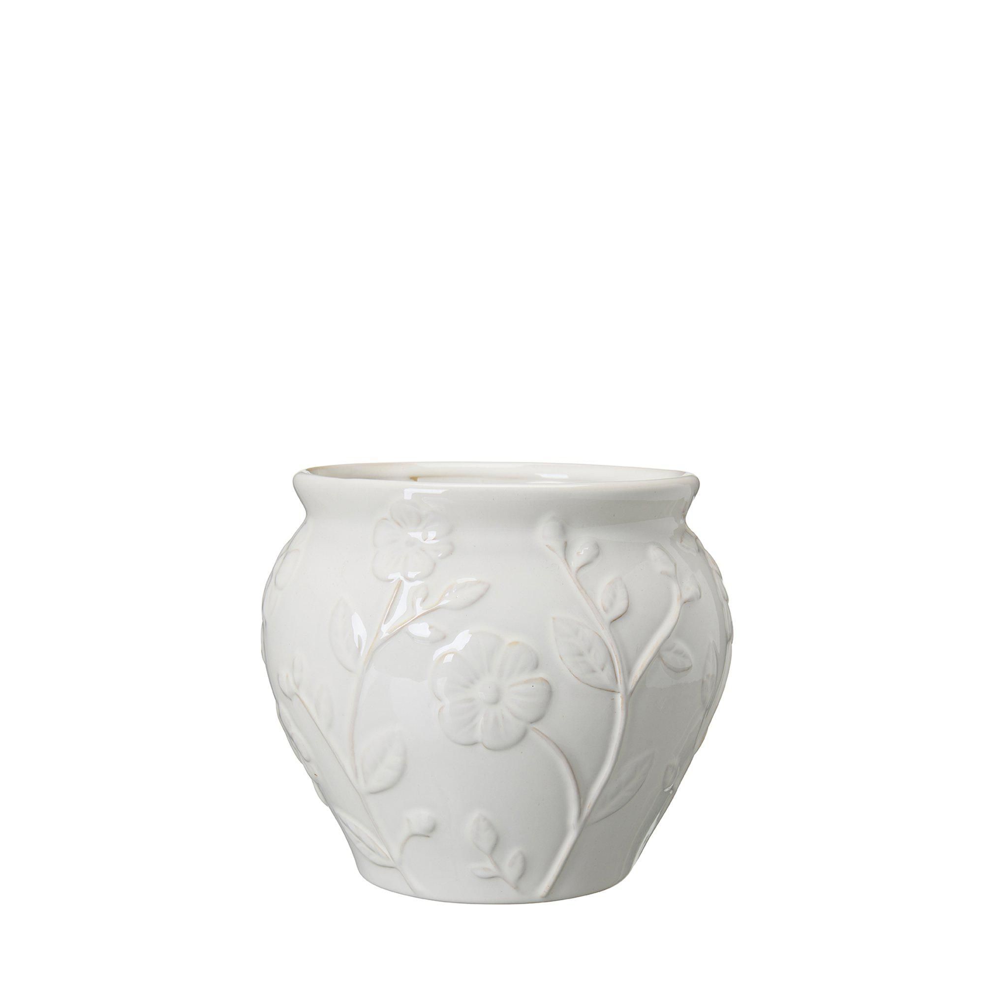 ELIZA Kruka Vit - Vit - 19x17cm