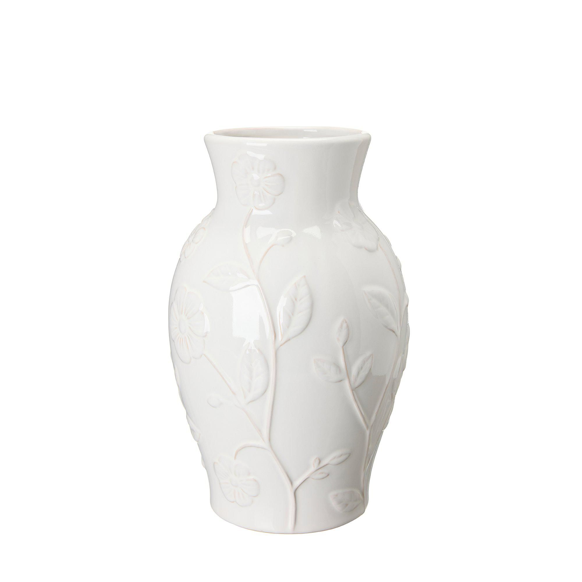ELIZA Vas Vit - Vit - 21x32cm