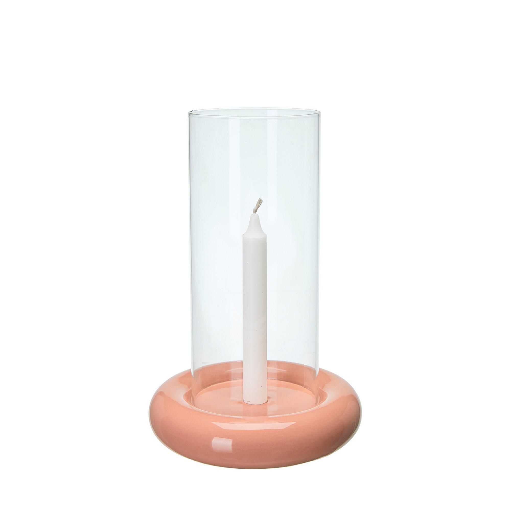 AMARA Candle Holder Peach - Peach - 20x25cm