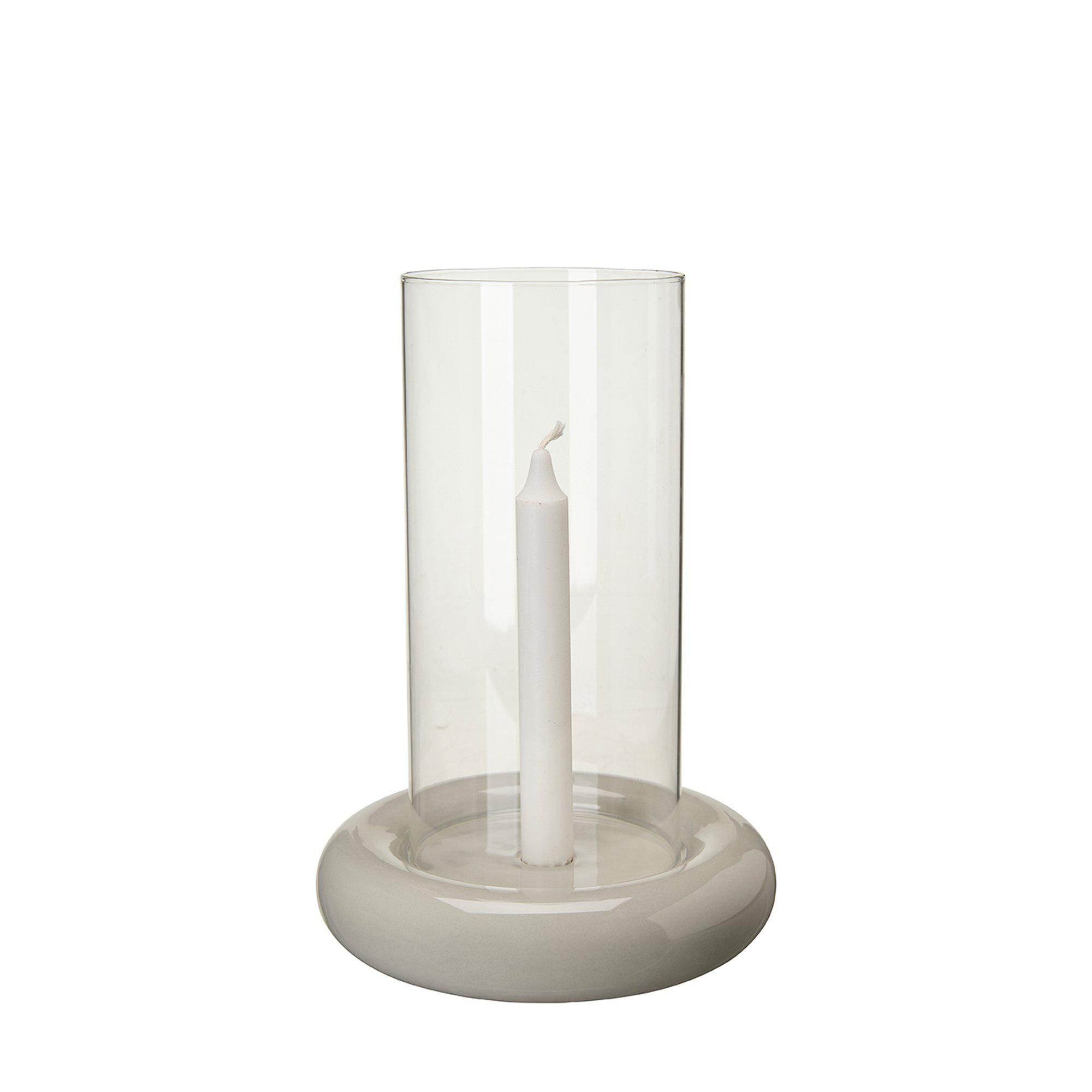 AMARA Candle Holder Grey - Grey - 20x25cm