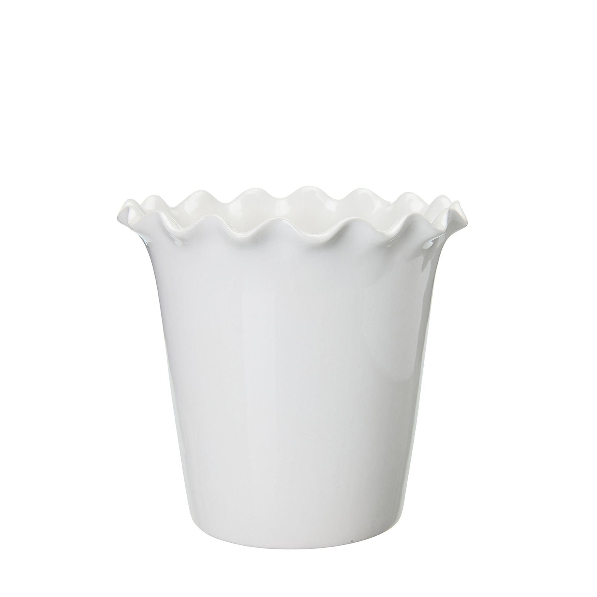 VANDA Orchid pot White - White - 16x15cm