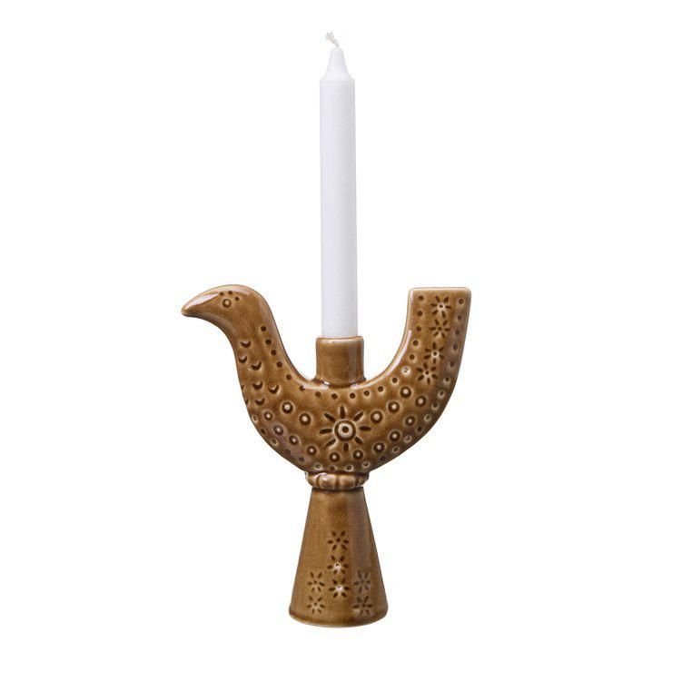 BL Candle holder Brown Melange - Brown Melange - 18x6x21cm