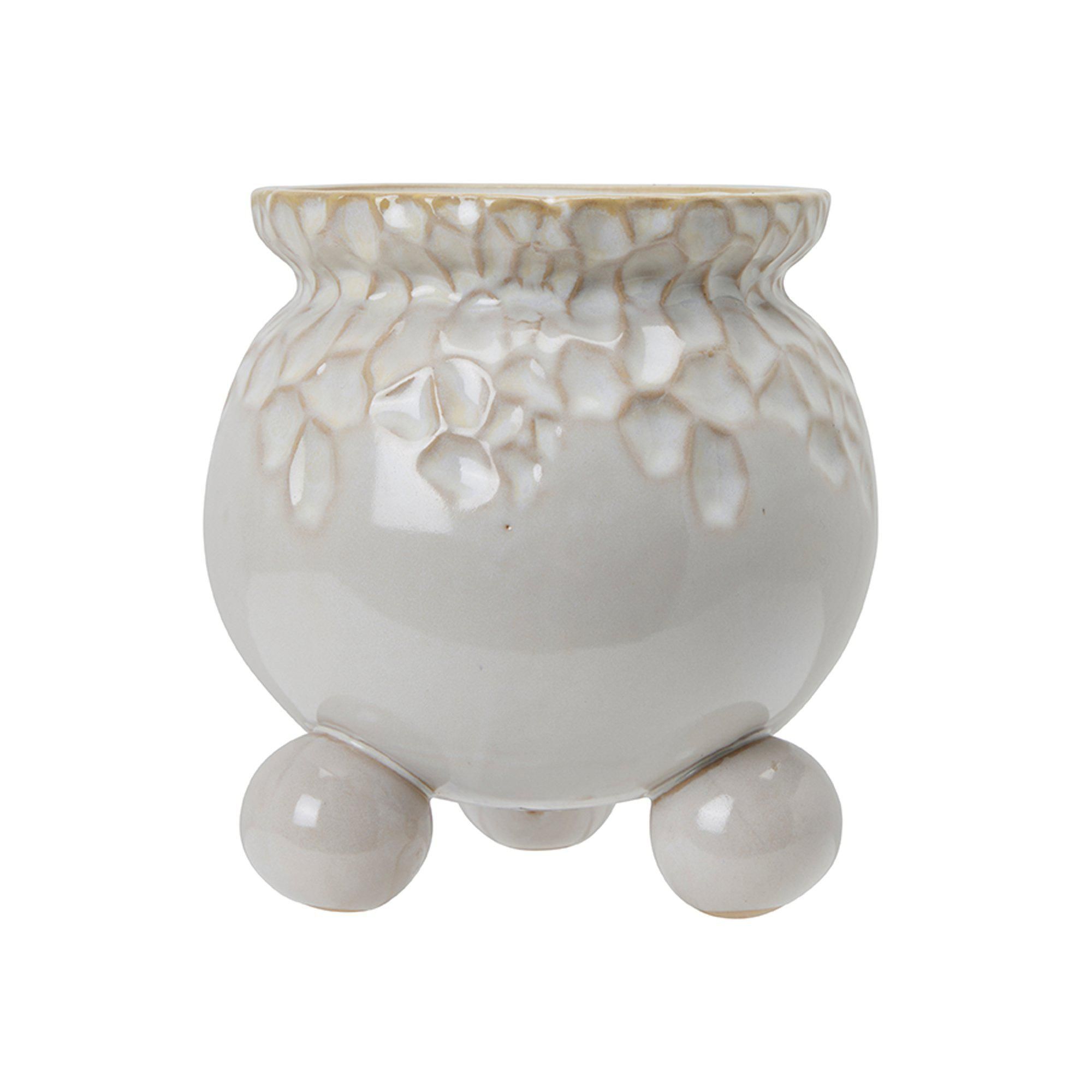 ANYA Pot Offwhite Melange - Offwhite Melange - 20x21cm