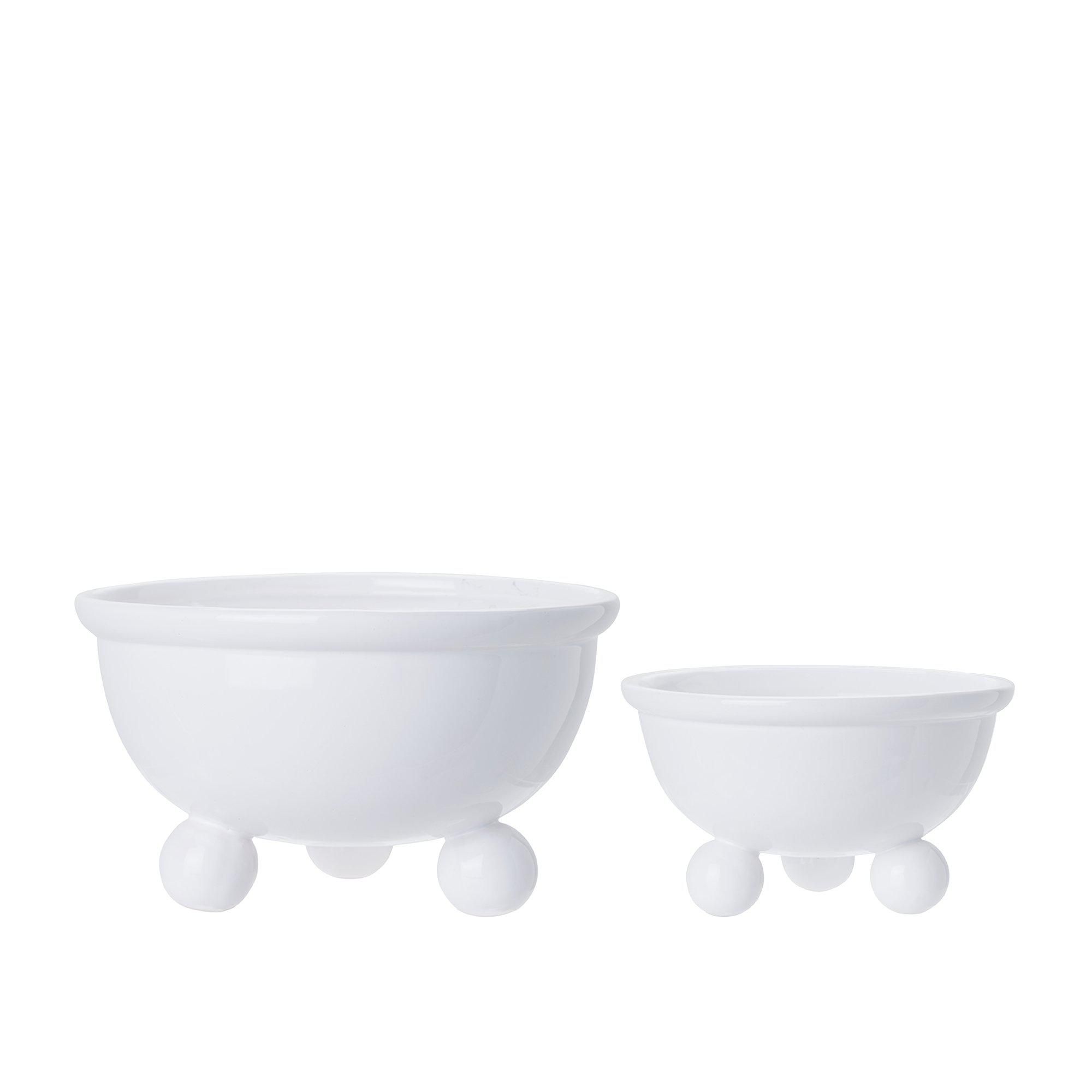 ANYA Planter S/2 White - White - 16,5x10cm