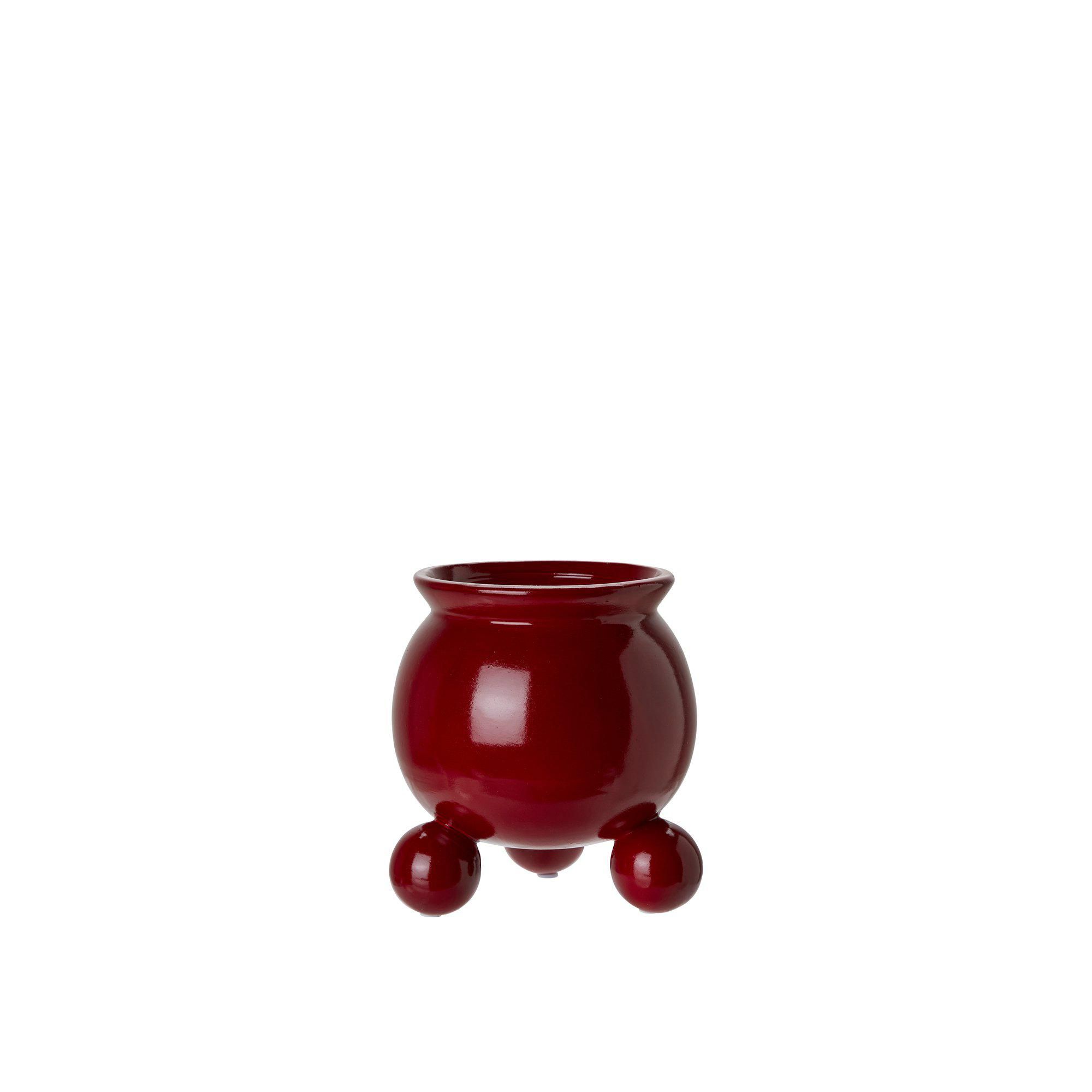 ANYA Mini Pot Red - Red - 9x10cm