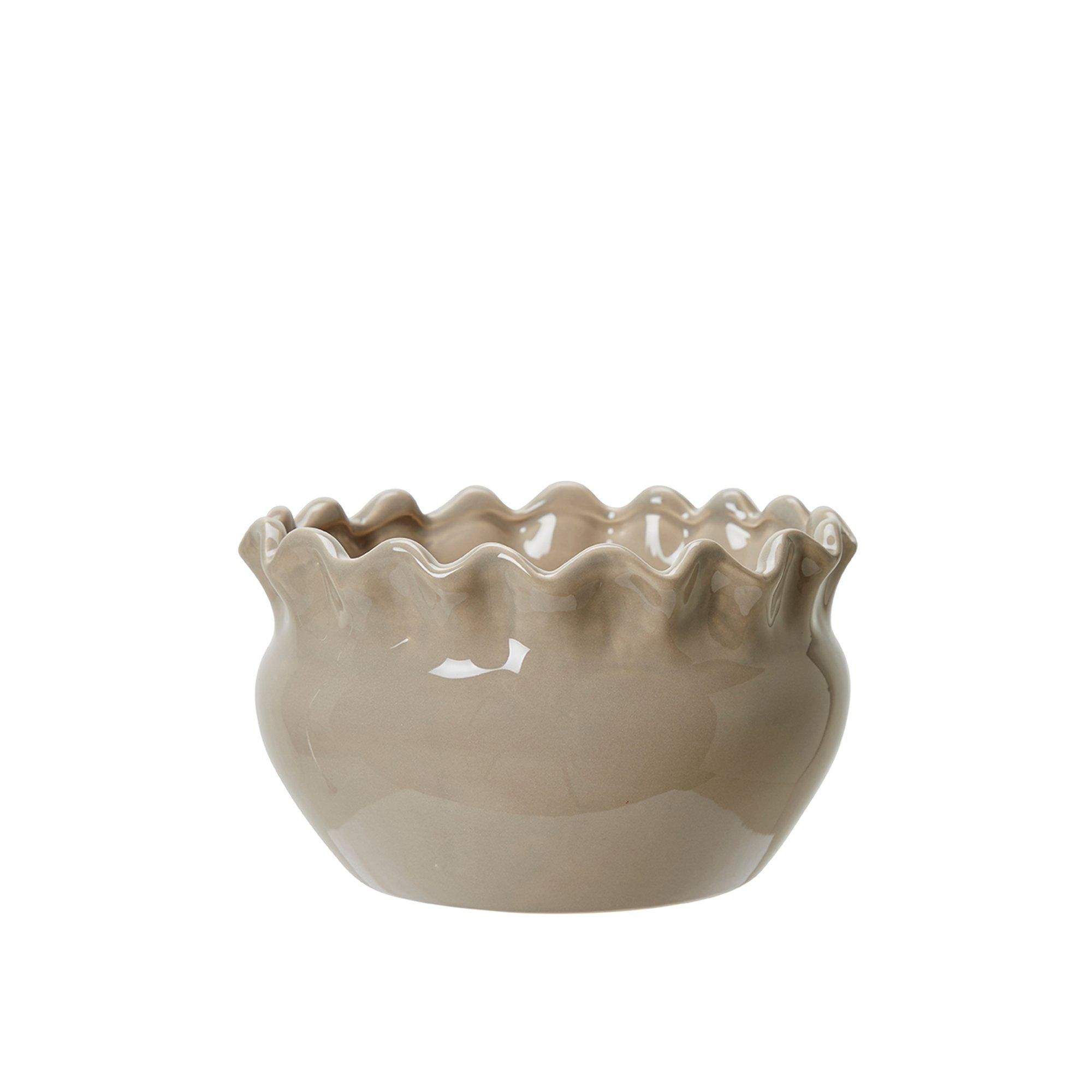 EVELINA Planter Beige - Beige - 17x10cm